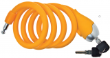 ART.LU 13 A Lucchetto a spirale in silicone 120 cm. x 12 mm arancio opaco